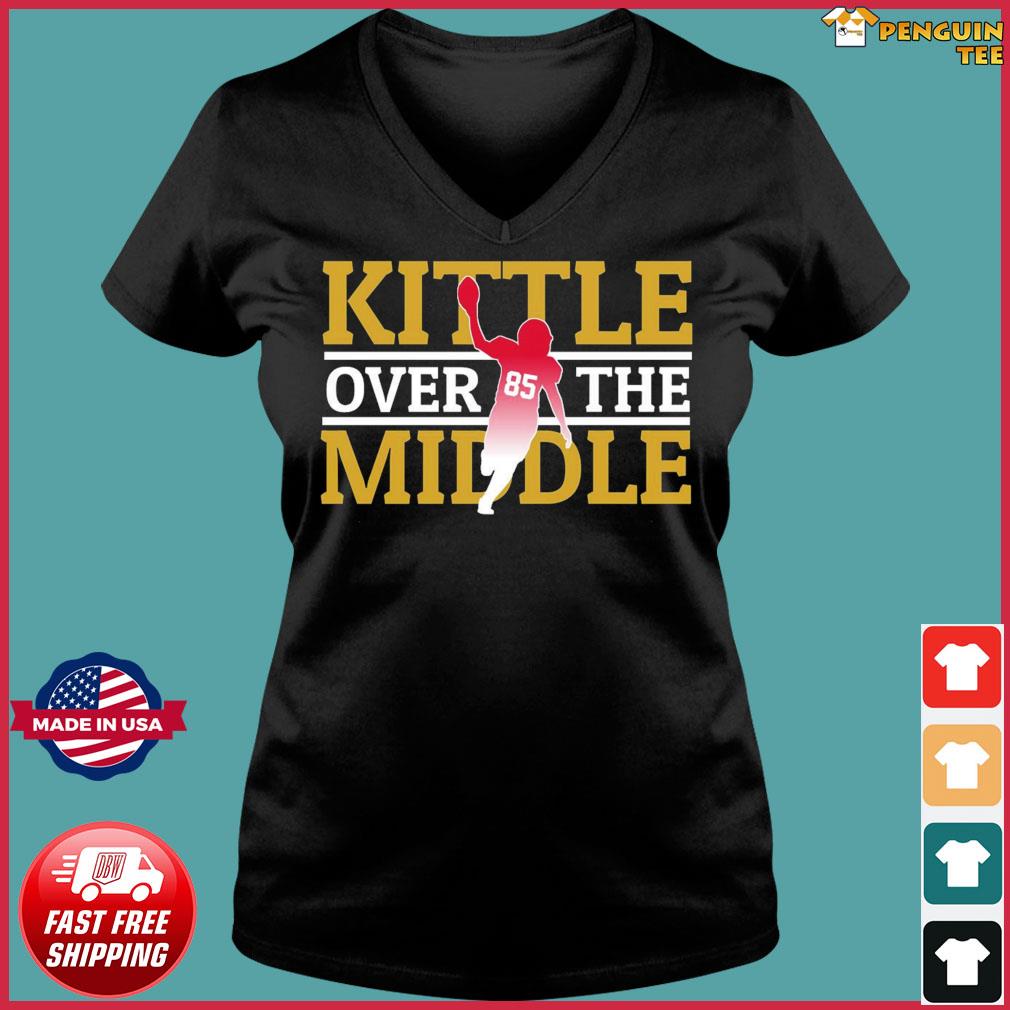 Kittle Over The Middle Shirt, Hoodie - Officially Licensed - BreakingT