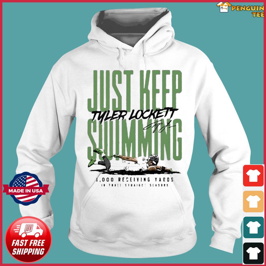 FREE shipping Tyler Lockett Just Keep Swimming Funny Shirt, Unisex