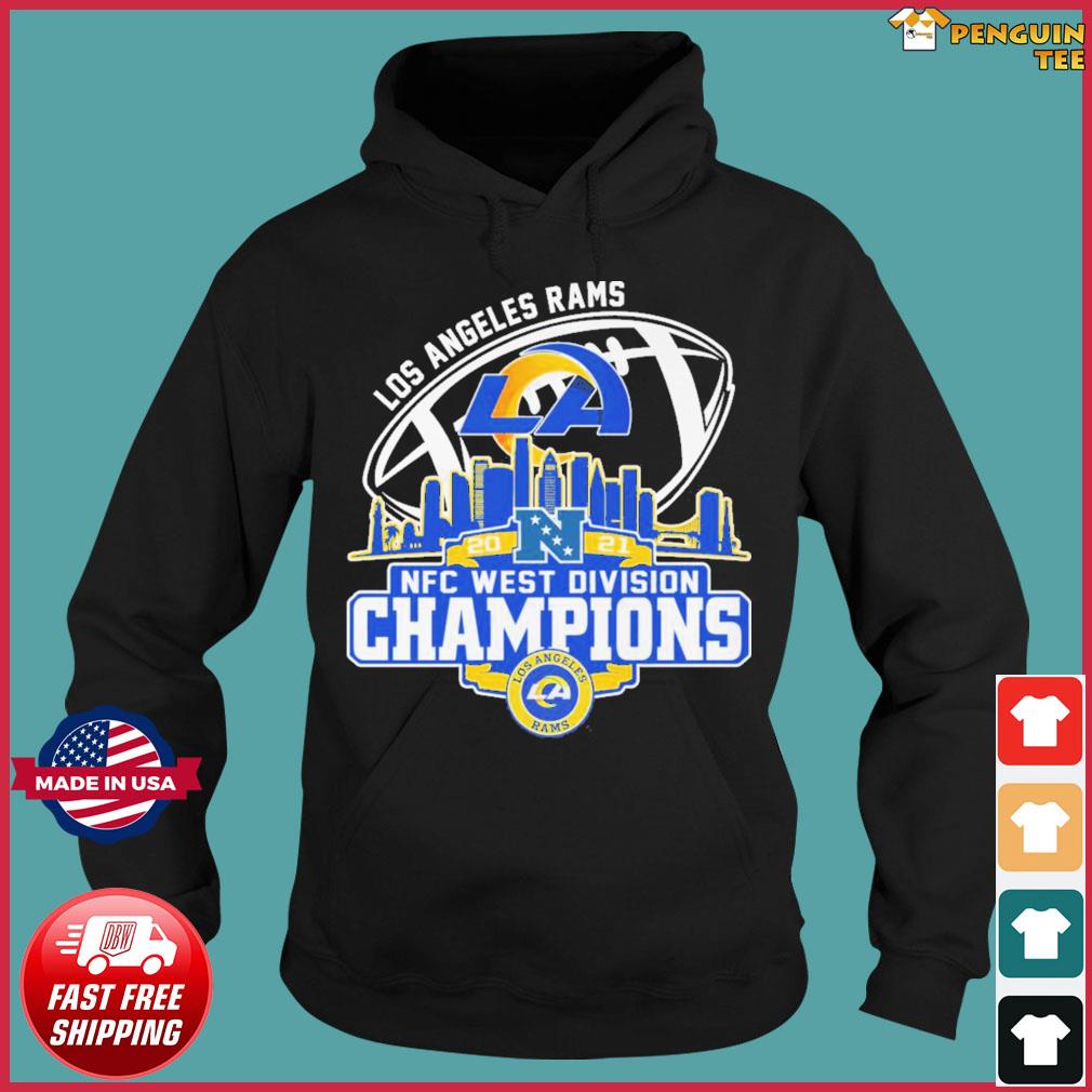 Los Angeles Rams Skylines 2021 NFC West Division Champions shirt, hoodie,  sweater, long sleeve and tank top