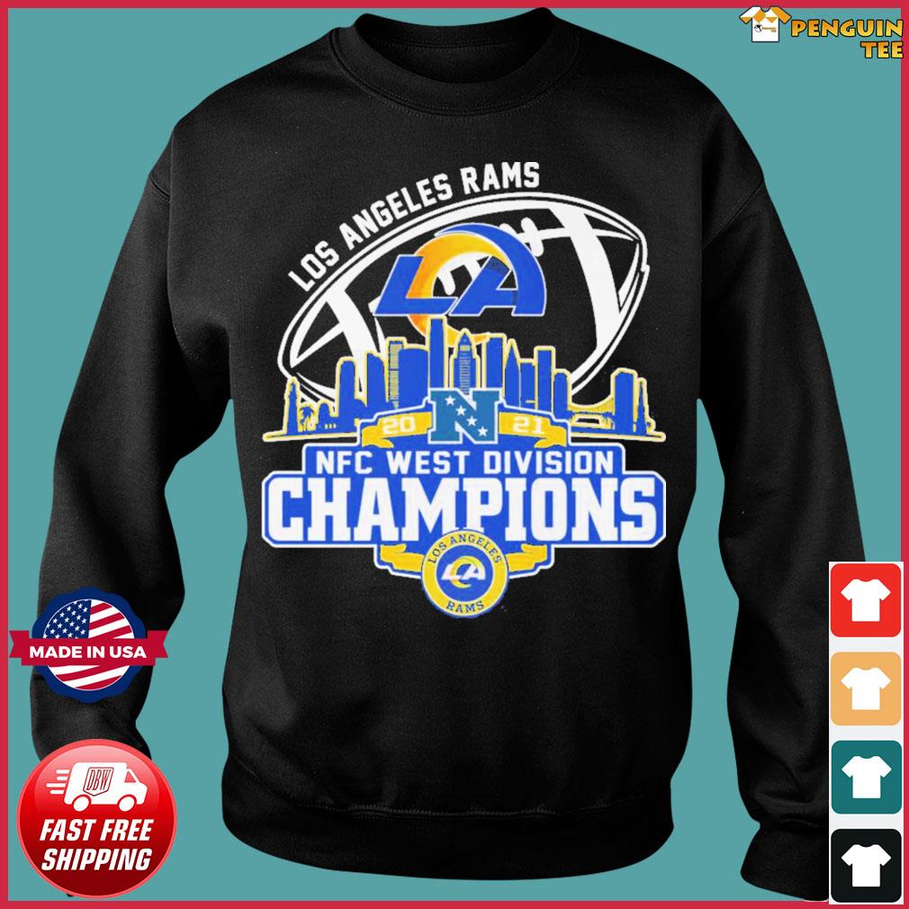 Los Angeles Rams Skylines 2021 NFC West Division Champions shirt, hoodie,  sweater, long sleeve and tank top