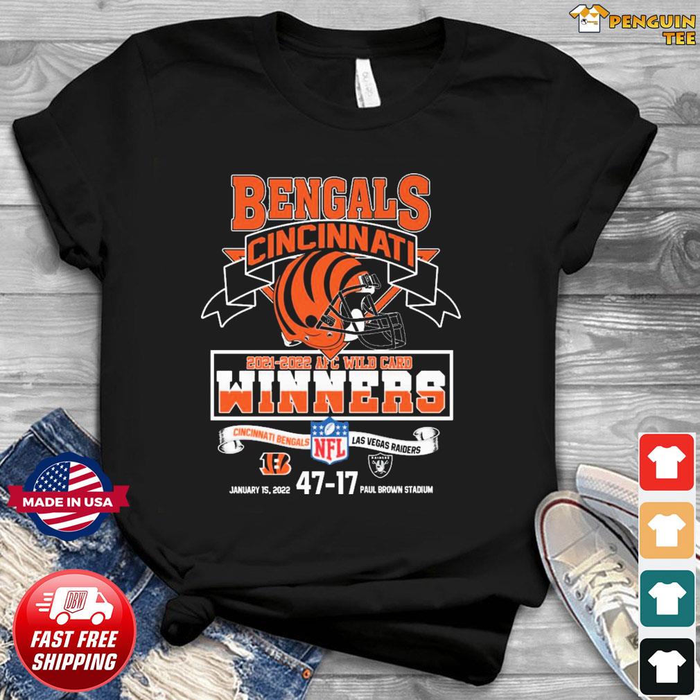 The Cincinnati Bengals 2021 2022 AFC Wild Card Winners Shirt, hoodie,  sweater, long sleeve and tank top