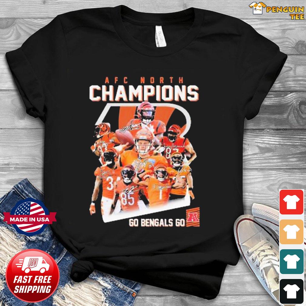 Men's Fanatics Branded Black Cincinnati Bengals 2022 AFC North Division  Champions Divide & Conquer T-Shirt