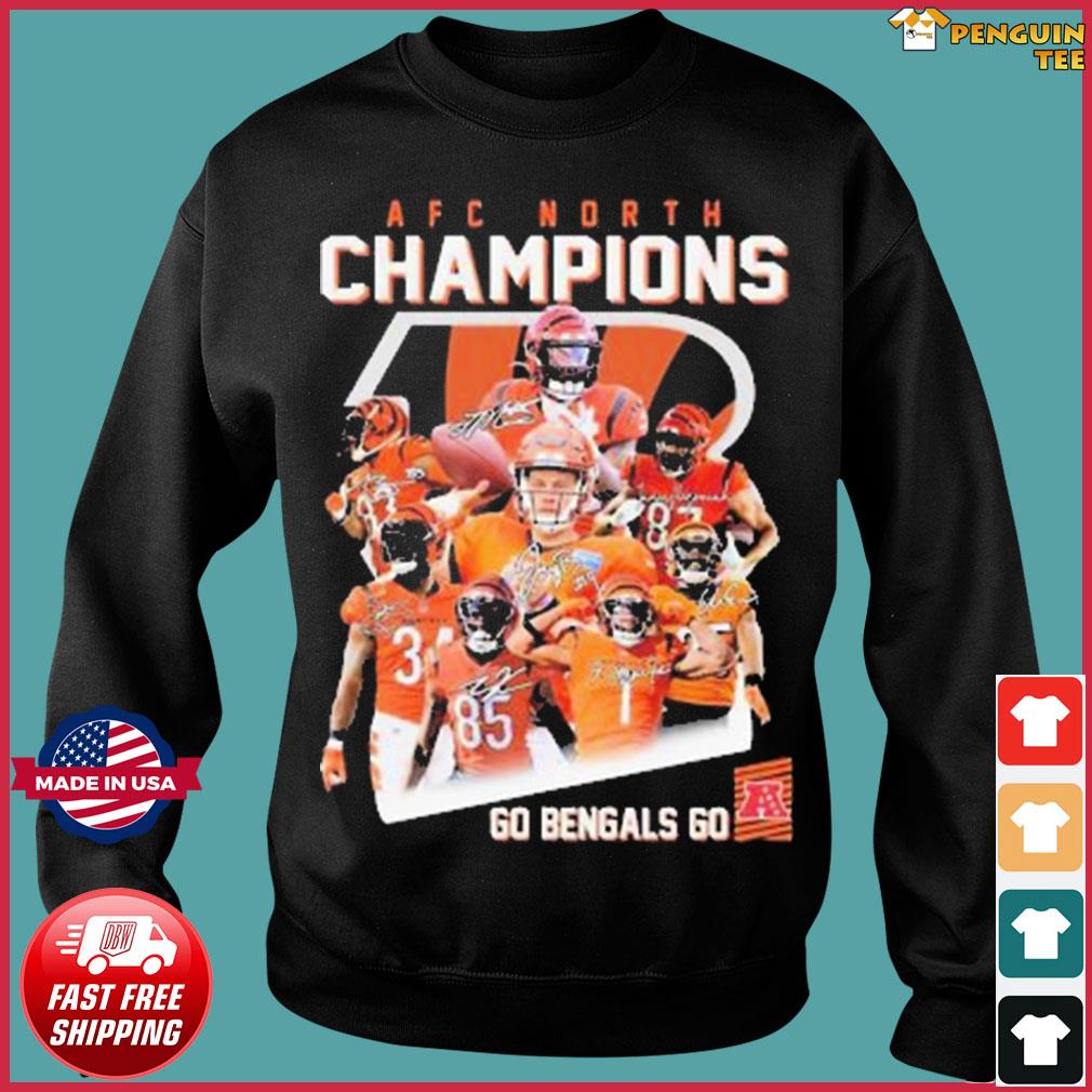 Premium Cincinnati Bengals Champions 2021 2022 AFC North Conference  Championships T-Shirt, hoodie, sweater, long sleeve and tank top