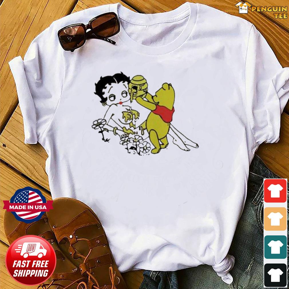 betty boop and winnie the pooh shirt