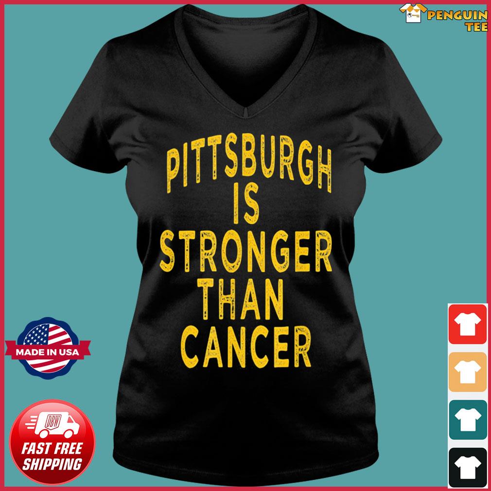 pittsburgh steelers stronger than cancer shirt