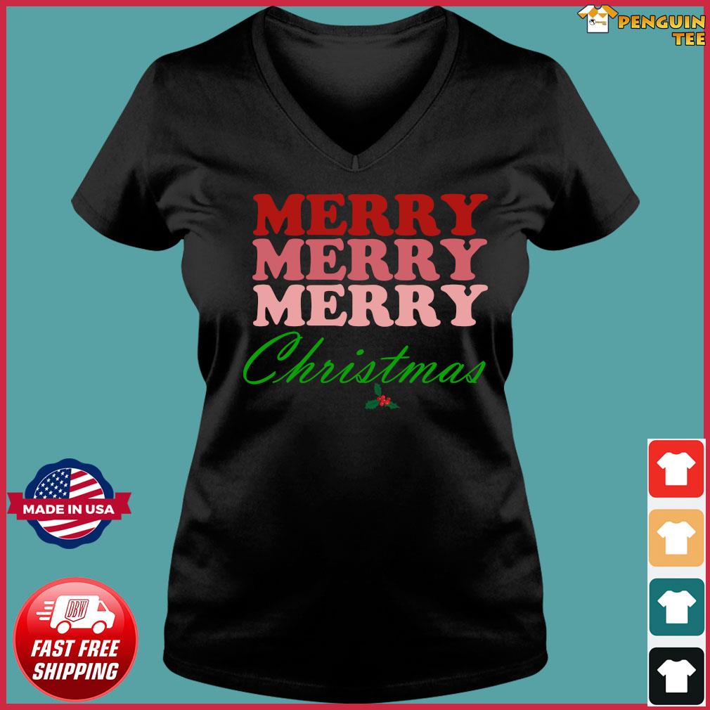 merry merry merry christmas shirt