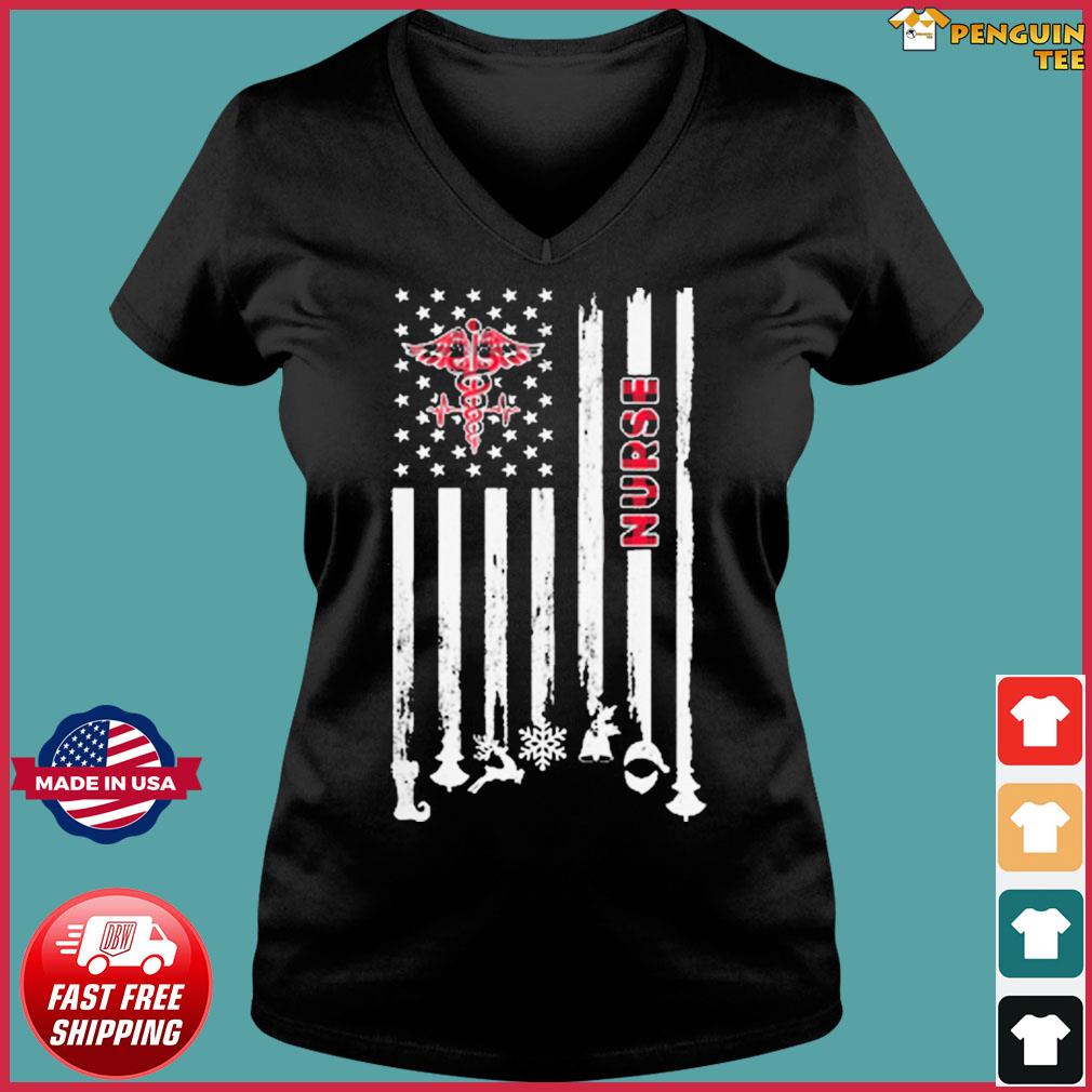 nurse shirt with american flag